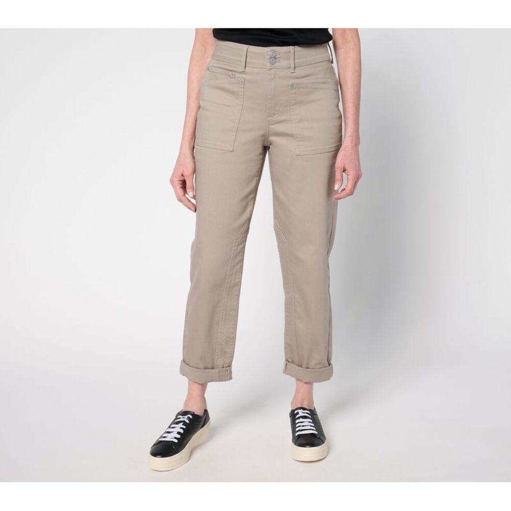 Maya J Women's Pants Sz 16 Color Straight Leg Ankle Jeans Brown A683884